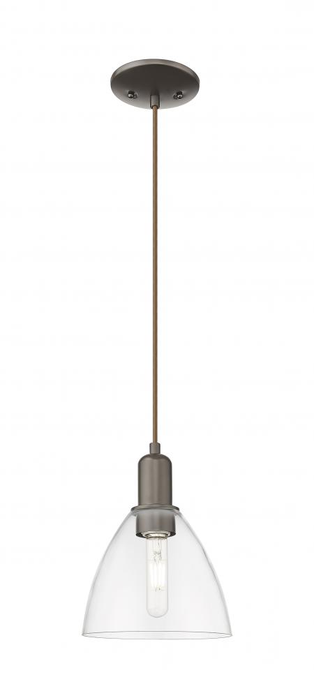 Bristol - 1 Light - 8 inch - Oil Rubbed Bronze - Cord hung - Mini Pendant