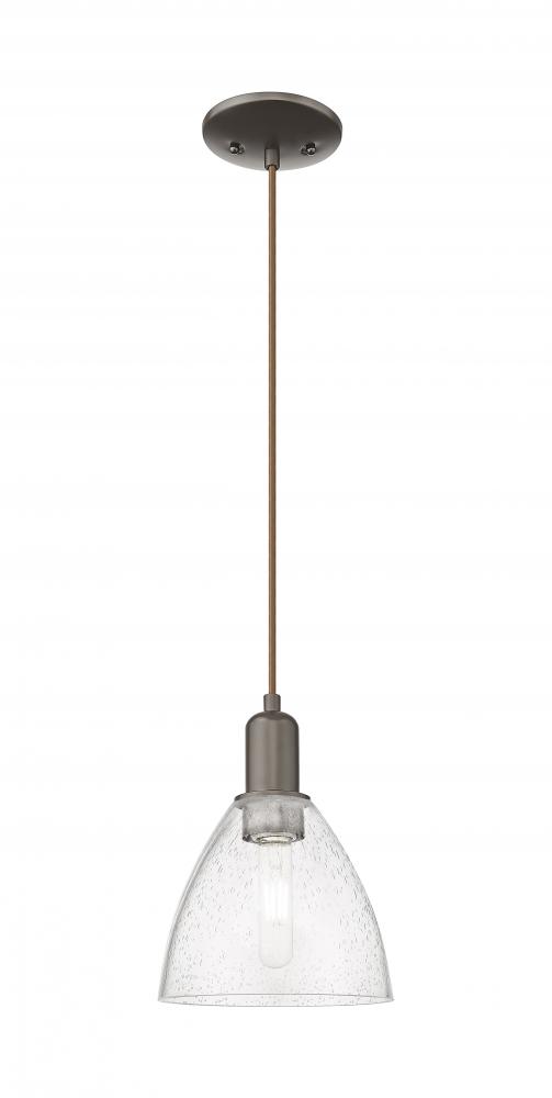 Bristol - 1 Light - 8 inch - Oil Rubbed Bronze - Cord hung - Mini Pendant
