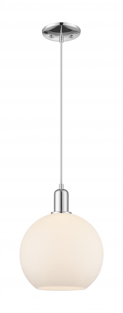 Athens - 1 Light - 10 inch - Polished Chrome - Cord hung - Mini Pendant