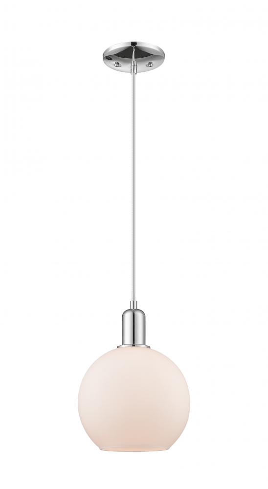 Athens - 1 Light - 8 inch - Polished Chrome - Cord hung - Mini Pendant