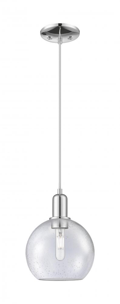 Athens - 1 Light - 8 inch - Polished Chrome - Cord hung - Mini Pendant