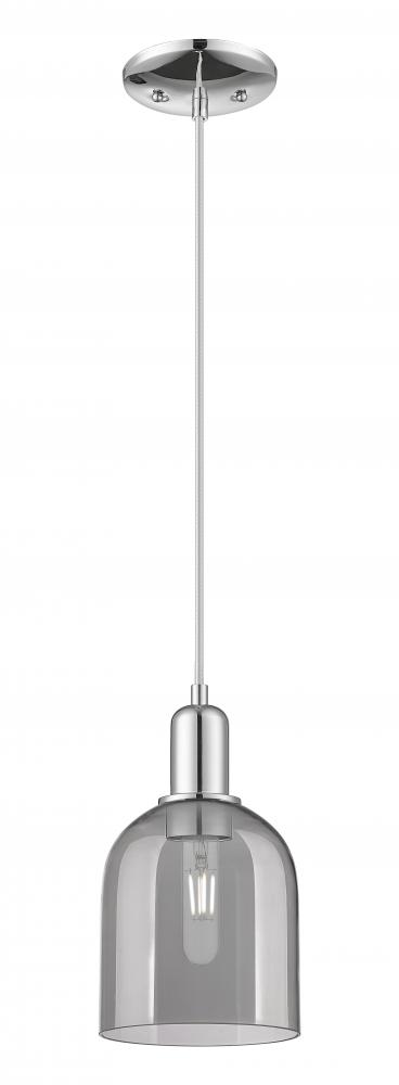 Bella - 1 Light - 6 inch - Polished Chrome - Cord hung - Mini Pendant