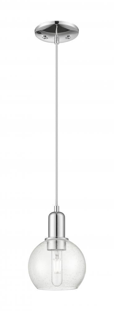 Athens - 1 Light - 6 inch - Polished Nickel - Cord hung - Mini Pendant