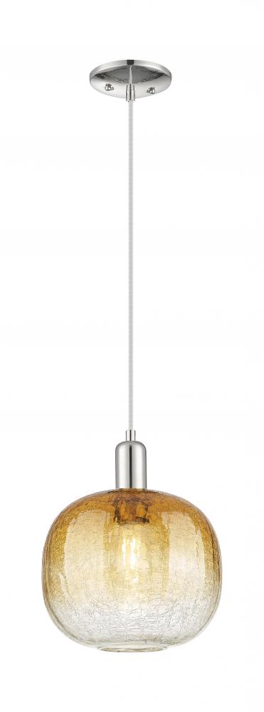 Brookhaven Sphere - 1 Light - 6 inch - Polished Nickel - Cord hung - Mini Pendant
