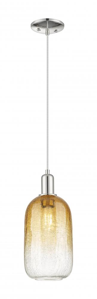 Brookhaven Cloche - 1 Light - 6 inch - Polished Nickel - Cord hung - Mini Pendant
