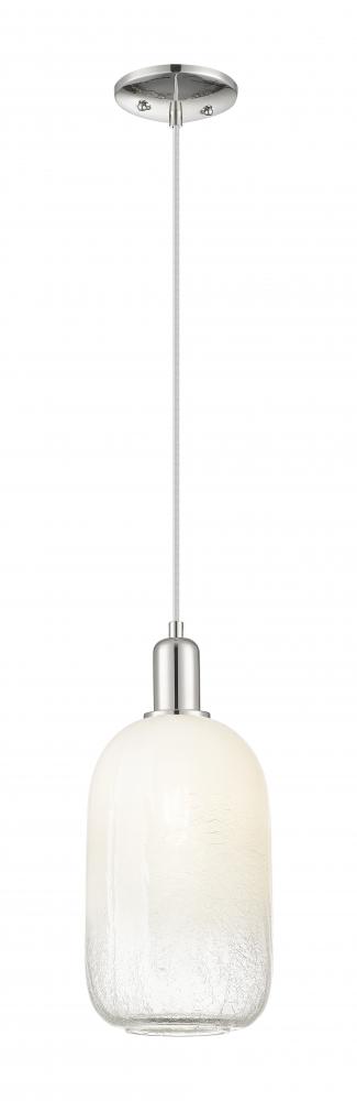 Brookhaven Cloche - 1 Light - 6 inch - Polished Nickel - Cord hung - Mini Pendant