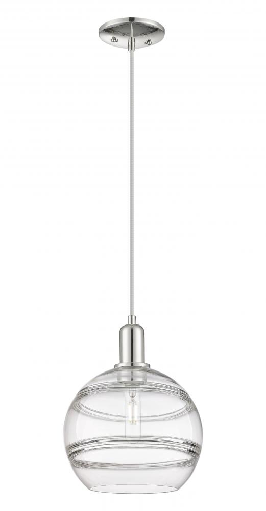 Rochester - 1 Light - 10 inch - Polished Nickel - Cord hung - Mini Pendant