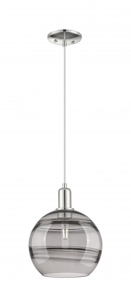 Rochester - 1 Light - 10 inch - Polished Nickel - Cord hung - Mini Pendant