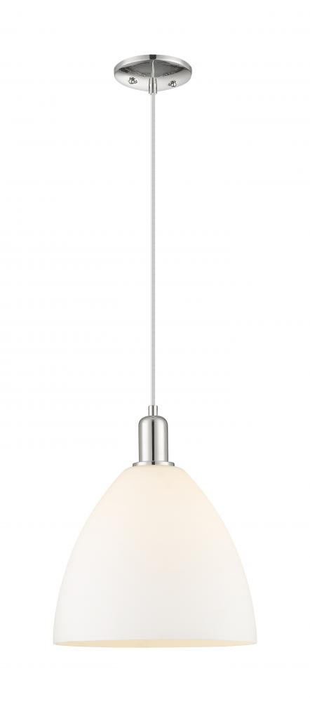Bristol - 1 Light - 12 inch - Polished Nickel - Cord hung - Mini Pendant