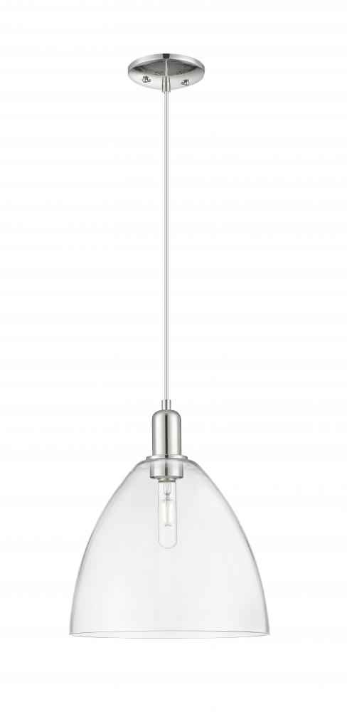 Bristol - 1 Light - 12 inch - Polished Nickel - Cord hung - Mini Pendant