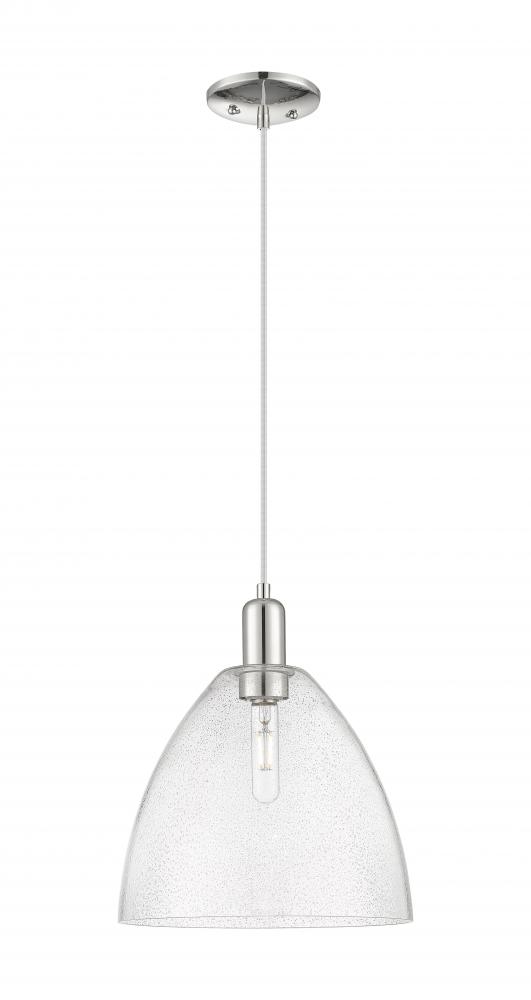 Bristol - 1 Light - 12 inch - Polished Nickel - Cord hung - Mini Pendant