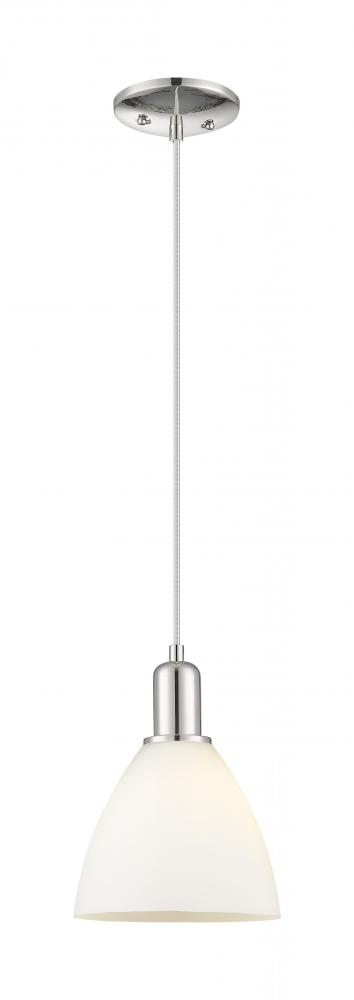 Bristol - 1 Light - 8 inch - Polished Nickel - Cord hung - Mini Pendant