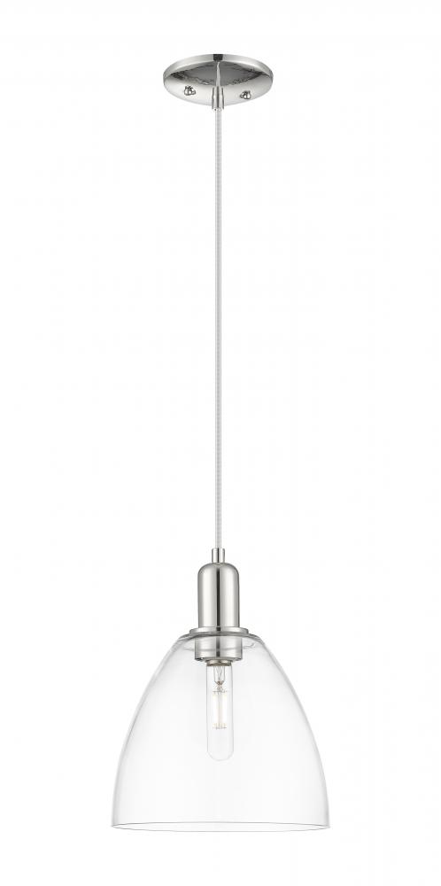 Bristol - 1 Light - 9 inch - Polished Nickel - Cord hung - Mini Pendant