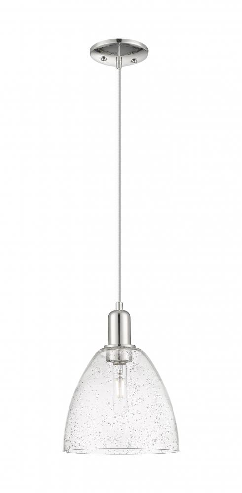 Bristol - 1 Light - 9 inch - Polished Nickel - Cord hung - Mini Pendant