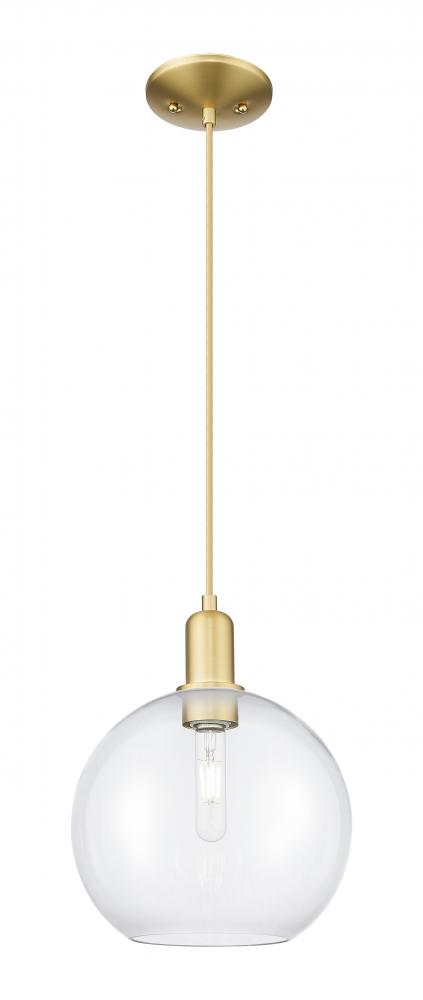 Athens - 1 Light - 10 inch - Satin Gold - Cord hung - Mini Pendant