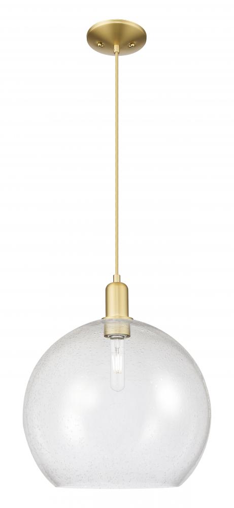 Athens - 1 Light - 14 inch - Satin Gold - Cord hung - Mini Pendant