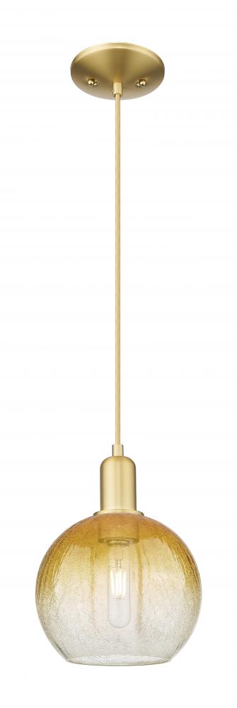 Brookhaven Globe - 1 Light - 6 inch - Satin Gold - Cord hung - Mini Pendant