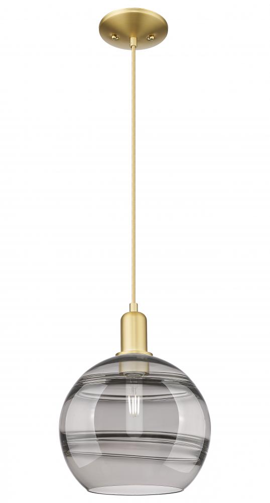 Rochester - 1 Light - 10 inch - Satin Gold - Cord hung - Mini Pendant