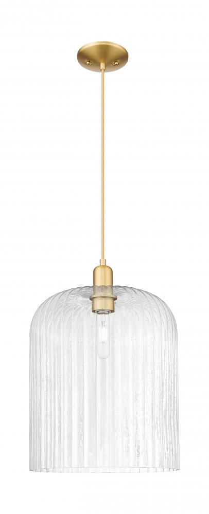 Bridal Veil - 1 Light - 12 inch - Satin Gold - Cord hung - Mini Pendant