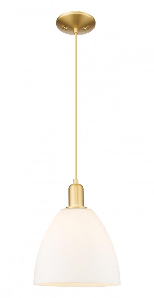 Bristol - 1 Light - 9 inch - Satin Gold - Cord hung - Mini Pendant