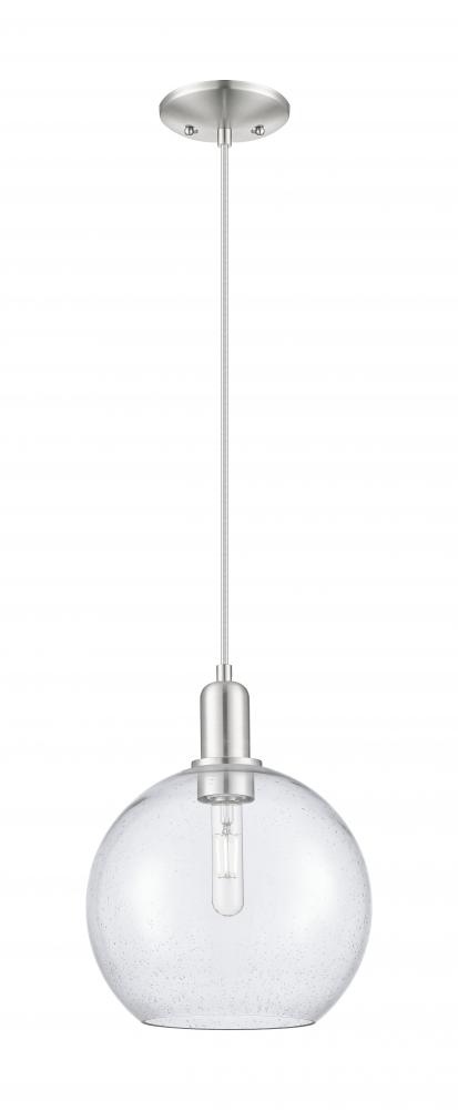 Athens - 1 Light - 10 inch - Brushed Satin Nickel - Cord hung - Mini Pendant
