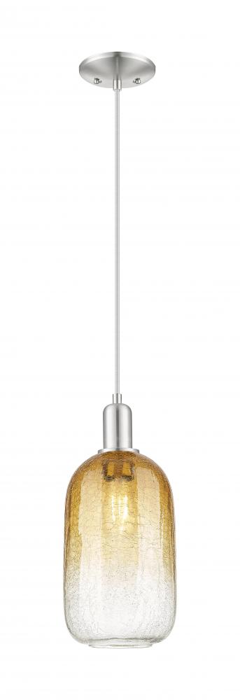 Brookhaven Cloche - 1 Light - 6 inch - Brushed Satin Nickel - Cord hung - Mini Pendant
