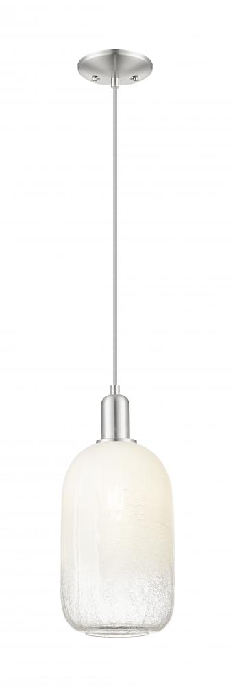 Brookhaven Cloche - 1 Light - 6 inch - Brushed Satin Nickel - Cord hung - Mini Pendant