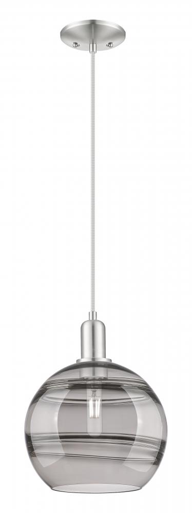 Rochester - 1 Light - 10 inch - Brushed Satin Nickel - Cord hung - Mini Pendant