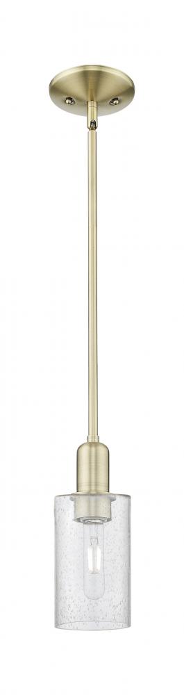 Clymer - 1 Light - 4 inch - Antique Brass - Stem hung - Mini Pendant