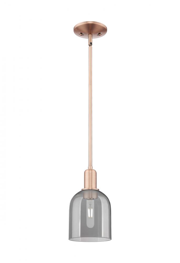 Bella - 1 Light - 6 inch - Antique Copper - Stem hung - Mini Pendant