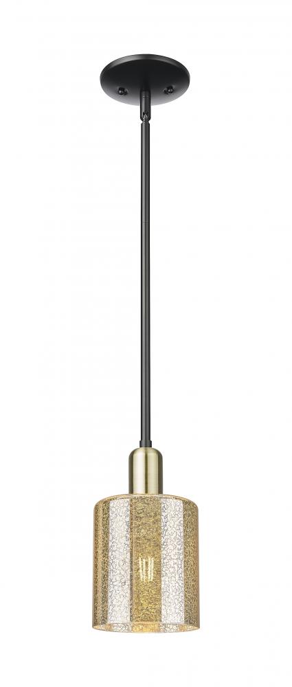 Cobbleskill - 1 Light - 5 inch - Black Antique Brass - Stem hung - Mini Pendant