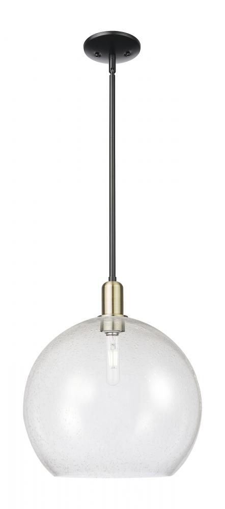 Athens - 1 Light - 14 inch - Black Antique Brass - Stem hung - Mini Pendant