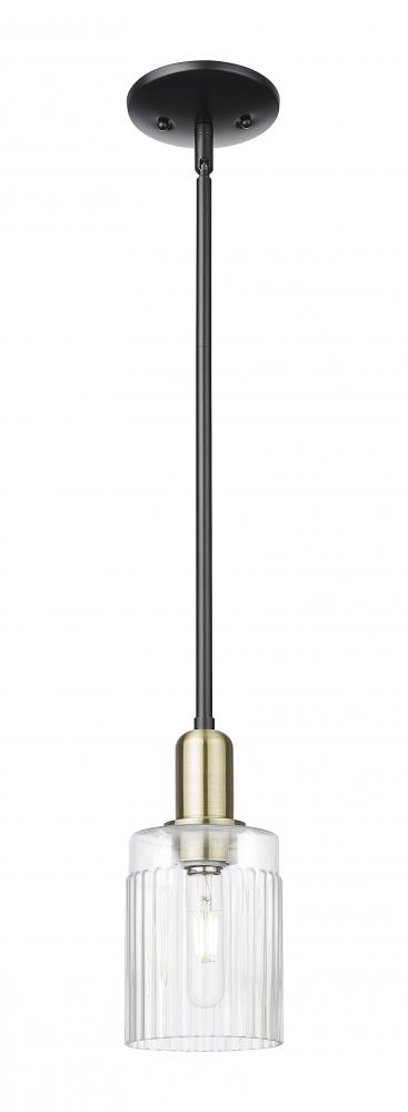 Hadley - 1 Light - 5 inch - Black Antique Brass - Stem hung - Mini Pendant