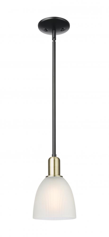 Castile - 1 Light - 6 inch - Black Antique Brass - Stem hung - Mini Pendant