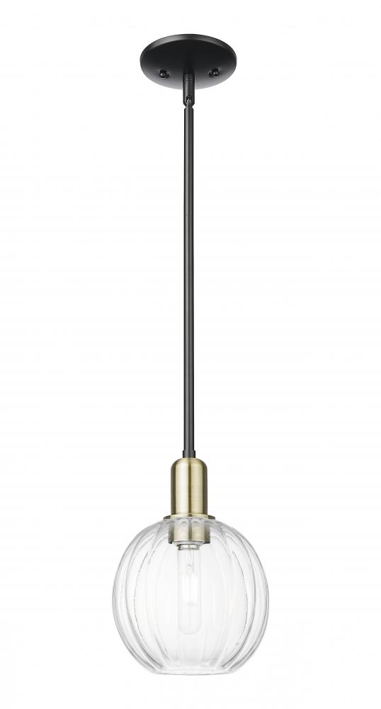 Preston Globe - 1 Light - 6 inch - Black Antique Brass - Mini Pendant