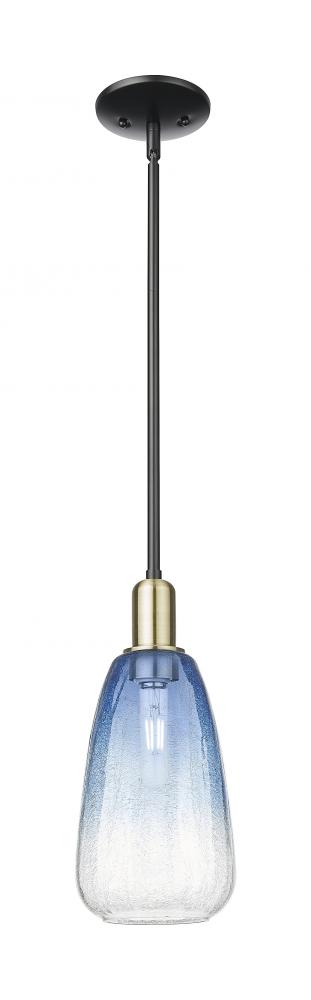 Brookhaven Almond - 1 Light - 6 inch - Black Antique Brass - Mini Pendant