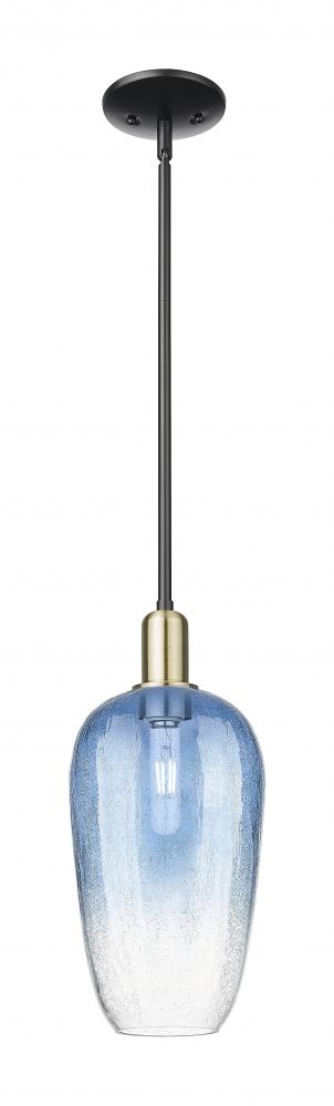 Brookhaven Flute - 1 Light - 6 inch - Black Antique Brass - Mini Pendant