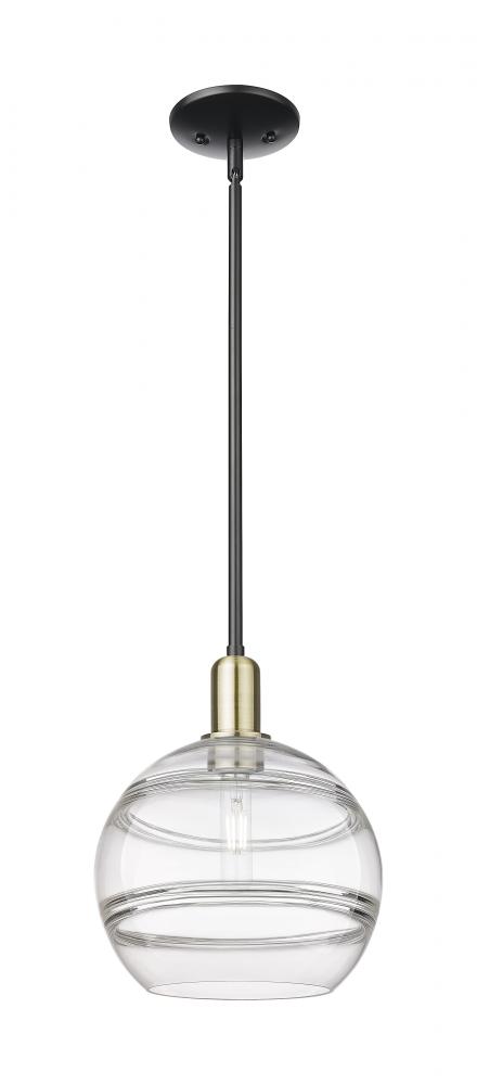 Rochester - 1 Light - 10 inch - Black Antique Brass - Stem hung - Mini Pendant