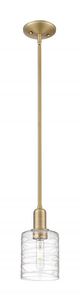 Cobbleskill - 1 Light - 5 inch - Brushed Brass - Stem hung - Mini Pendant