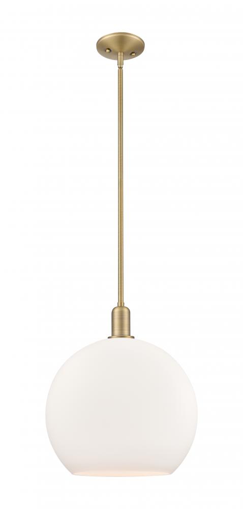 Athens - 1 Light - 14 inch - Brushed Brass - Stem hung - Mini Pendant