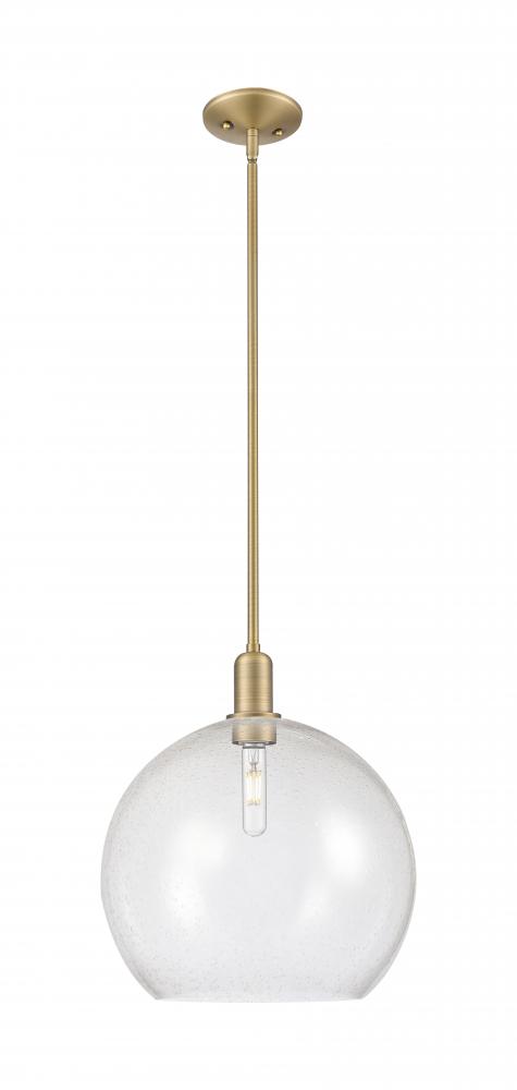 Athens - 1 Light - 14 inch - Brushed Brass - Stem hung - Mini Pendant