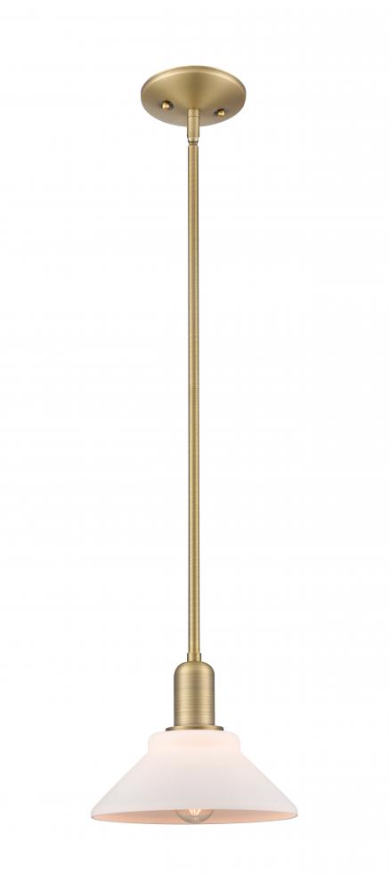 Orwell - 1 Light - 8 inch - Brushed Brass - Stem hung - Mini Pendant