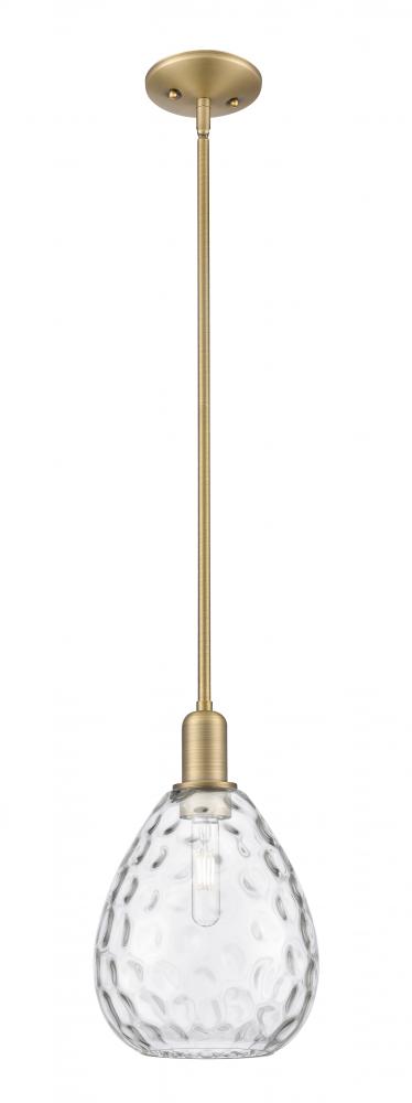 Waverly - 1 Light - 8 inch - Brushed Brass - Stem hung - Mini Pendant
