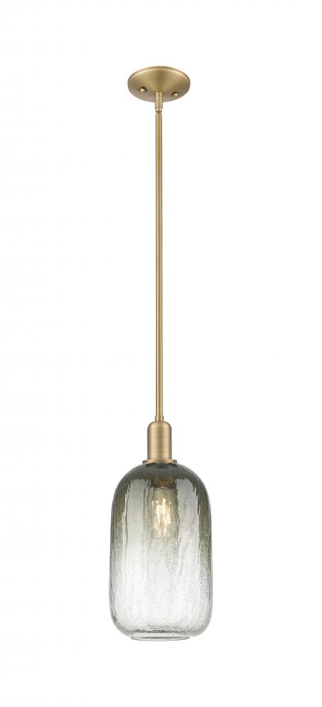 Brookhaven Cloche - 1 Light - 6 inch - Brushed Brass - Mini Pendant