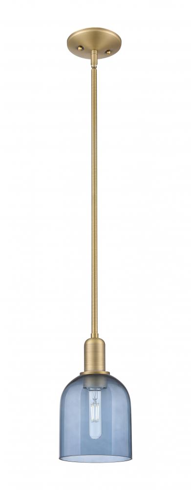 Bella - 1 Light - 6 inch - Brushed Brass - Stem hung - Mini Pendant