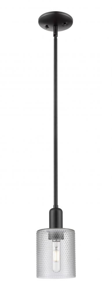 Cobbleskill - 1 Light - 5 inch - Matte Black - Stem hung - Mini Pendant
