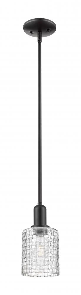 Cobbleskill - 1 Light - 5 inch - Matte Black - Stem hung - Mini Pendant