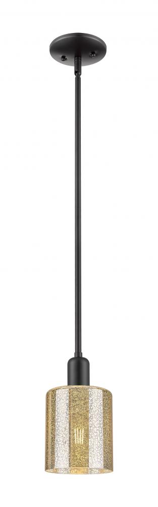 Cobbleskill - 1 Light - 5 inch - Matte Black - Stem hung - Mini Pendant