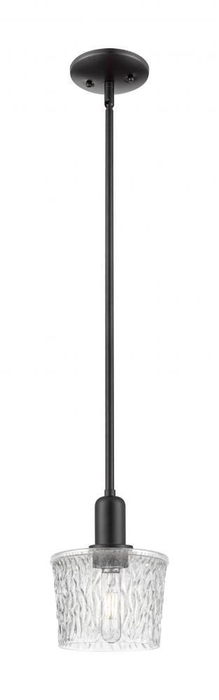 Niagara - 1 Light - 7 inch - Matte Black - Stem hung - Mini Pendant
