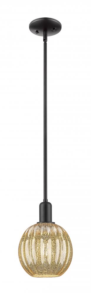 Preston Globe - 1 Light - 6 inch - Matte Black - Mini Pendant